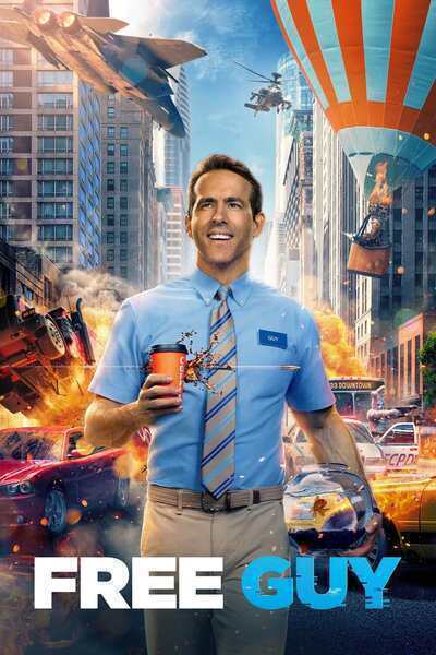 Free Guy Hindi Dubbed Movie Poster (2021)